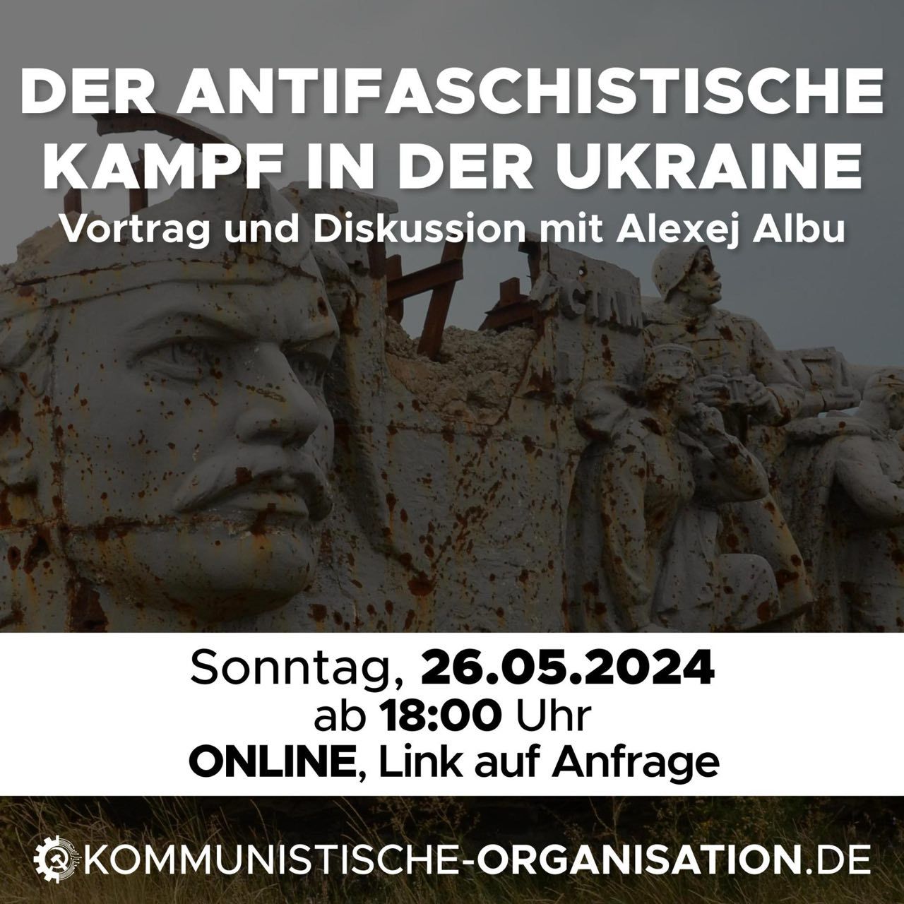 Veranstaltungsankündigung: Der antifaschistische Kampf in der Ukraine – Vortrag und Diskussion mit Alexej Albu