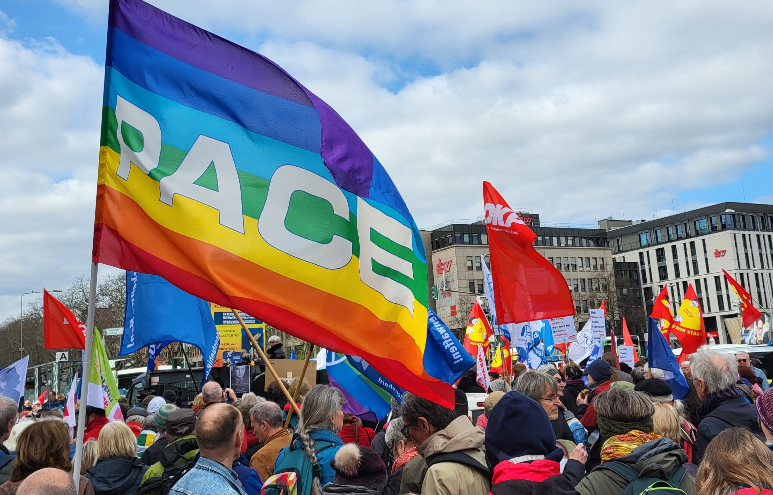 Palästina-Solidarität ist kein Antisemitismus! Bericht zur Friedensdemonstration in Wiesbaden gegen die US-Raketen